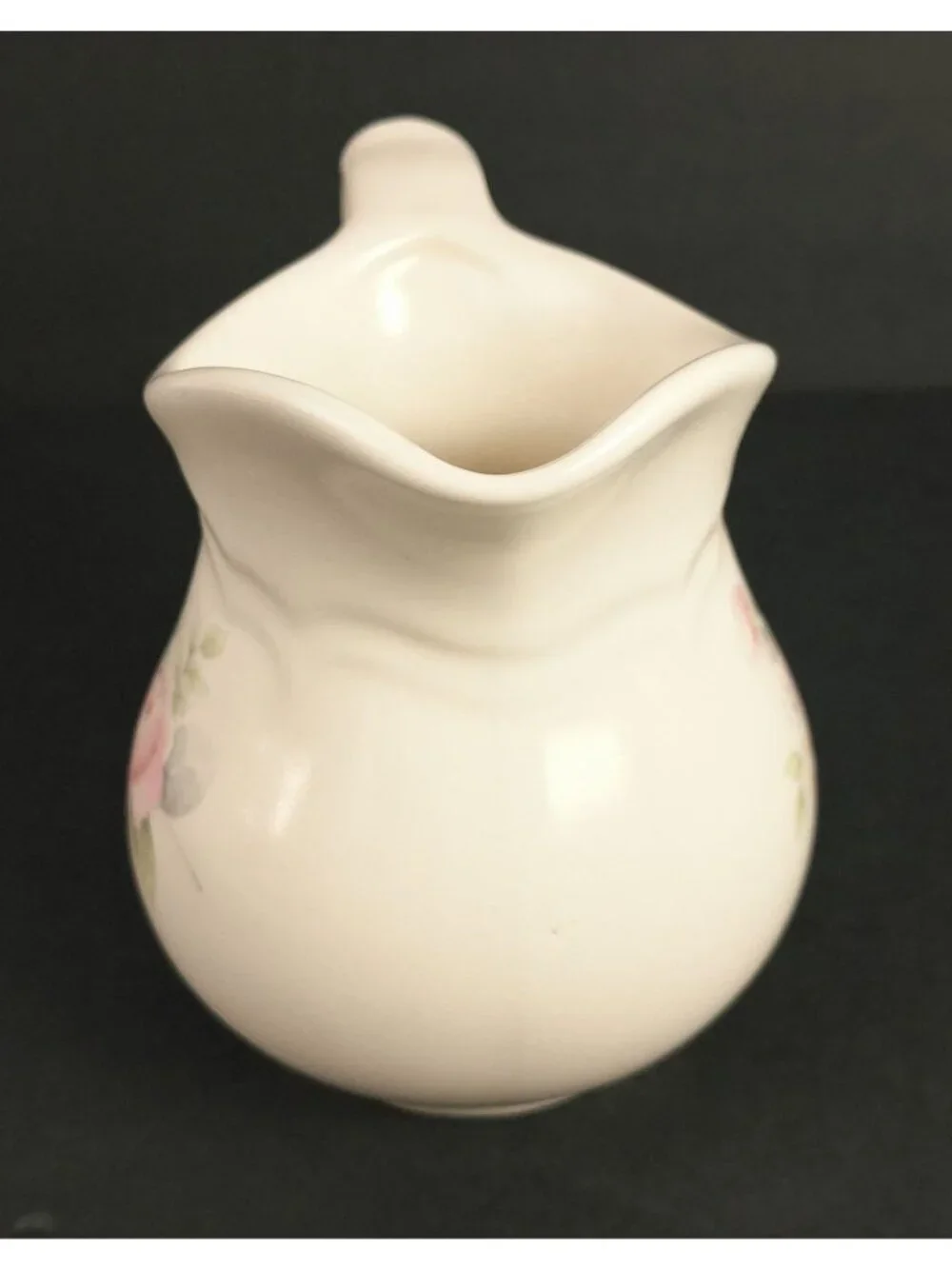 Pfaltzgraff Cream Pitcher Pink Floral Design - Made In USA - VTG Porcelain Cream